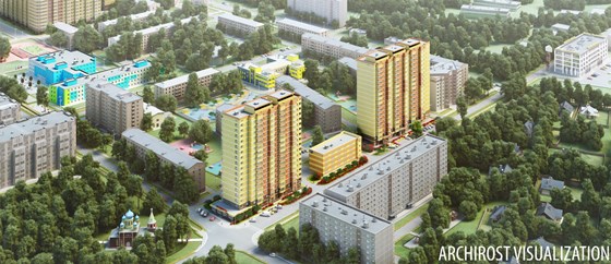 3D  Визуализация: Visualization residential complex  "Vluberzi