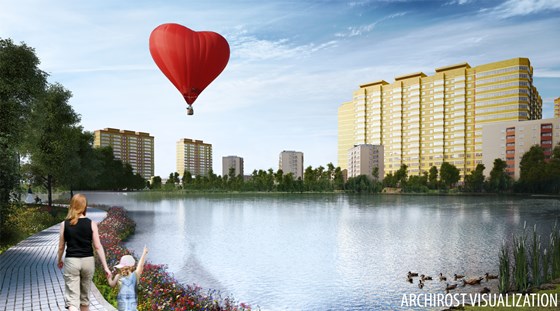 3D  Визуализация: Visualization residential complex  "Vluberzi